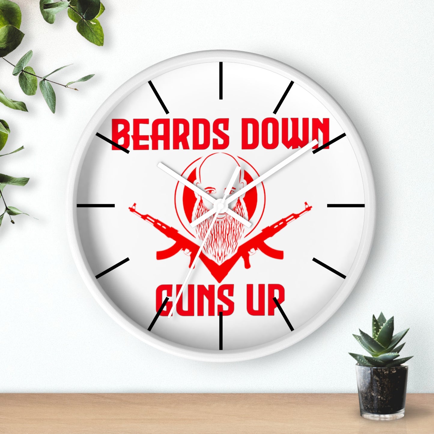 Wall Clock beard down
