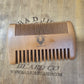 Double sided wooden comb